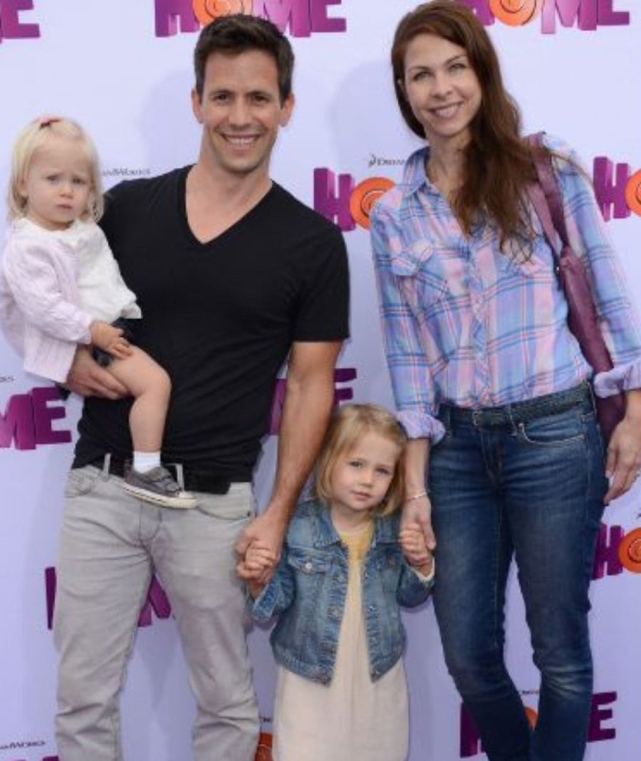 File photo of Hollywood actor Christian Oliver and family.
