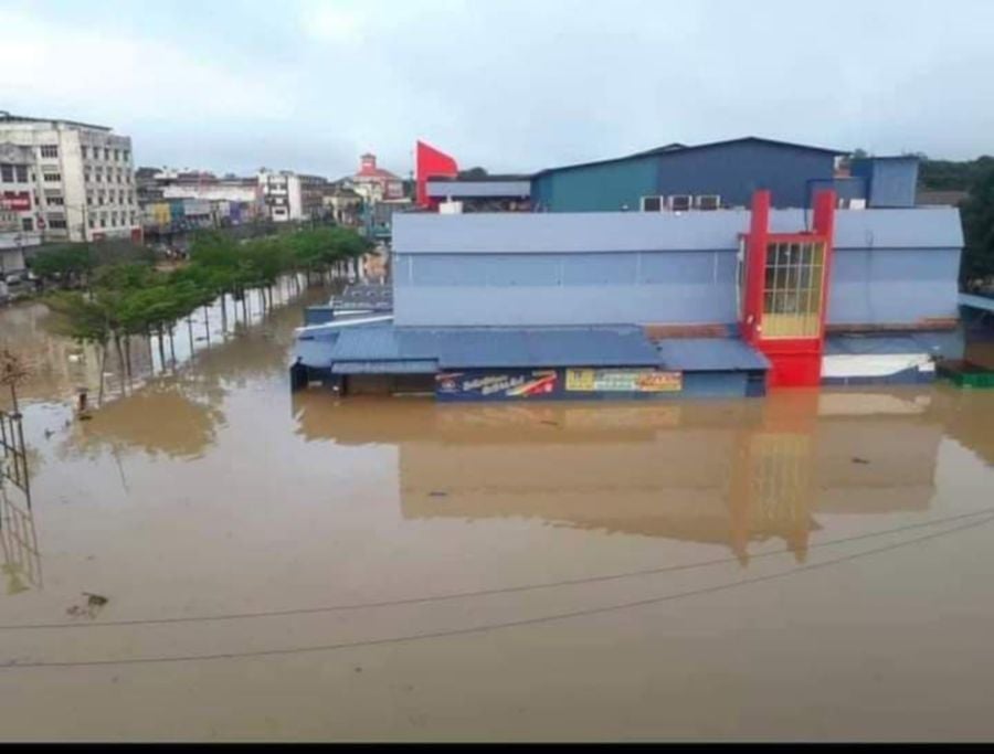 Flood 2021 mentakab Mentakab still