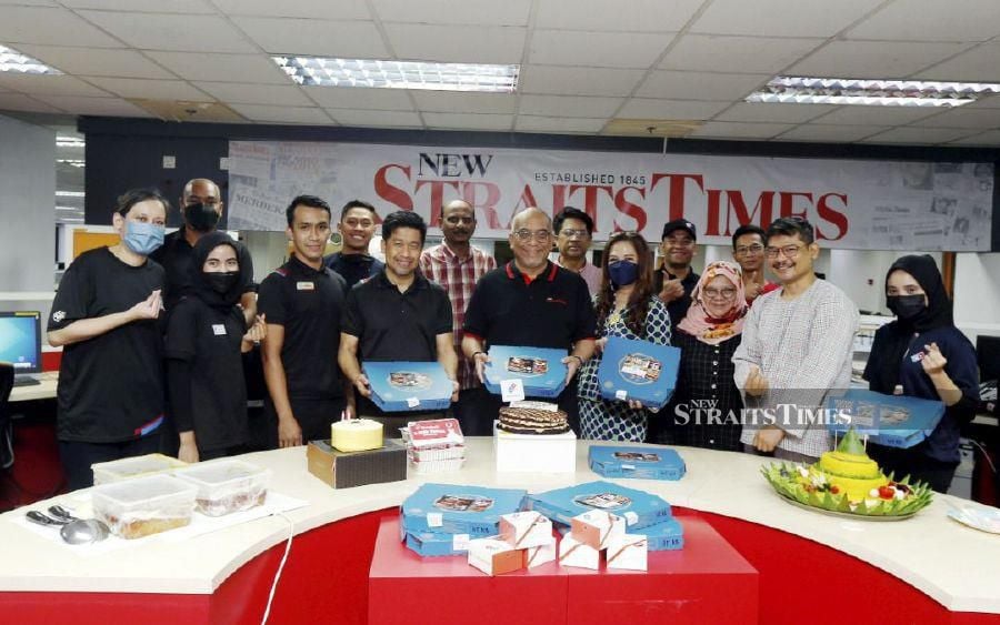 The New Straits Times celebrates its 177th year of publication today with a tea party at the editorial floor of Balai Berita. 