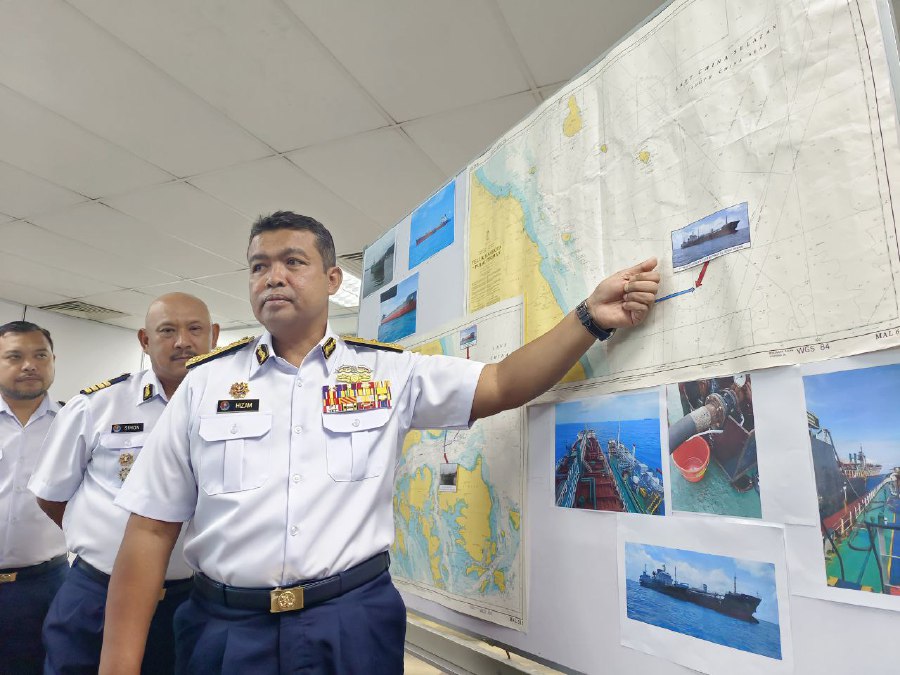 State MMEA director First Admiral Nurul Hizam Zakaria, in an update at midnight, said authorities have yet to receive any information on the whereabout of the ship. - Courtesy pic