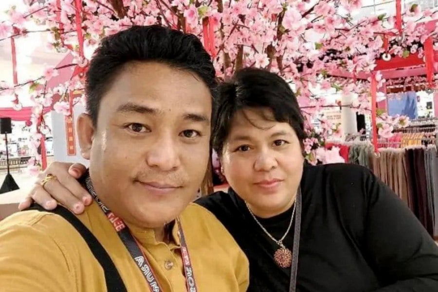 The Myanmar refugee activist Thuzar Maung with her husband, Saw Than Tin Win, who were abducted along with her three children from their home in Kuala Lumpur, Malaysia, on July 4, 2023. - Pic courtesy of Human Rights Watch