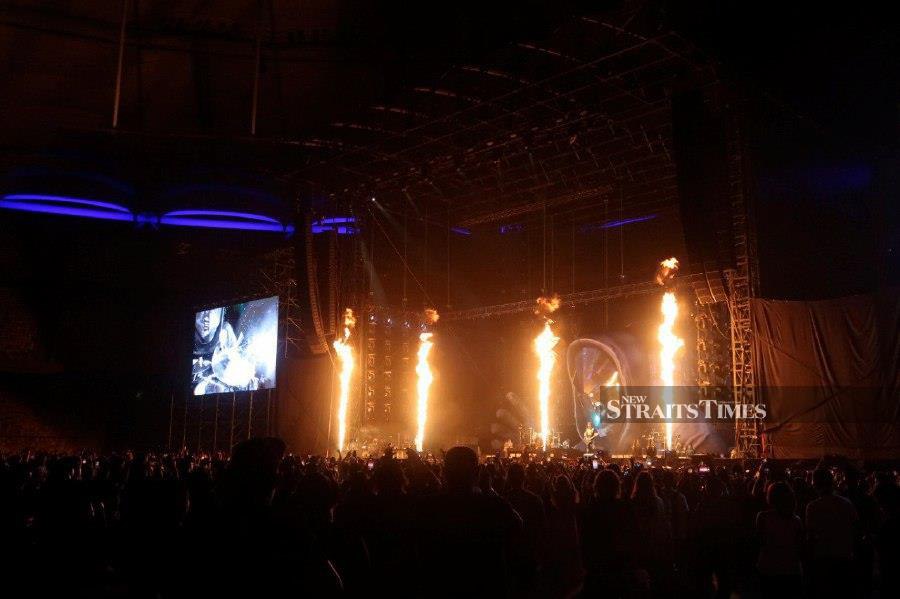 Over 53,000 fans across the region and beyond flocked the venue to enjoy the production led by vocalist Matt Bellamy, bassist Chris Wolstenholme and drummer Dominic Howard. - NSTP/Amalina Kamal