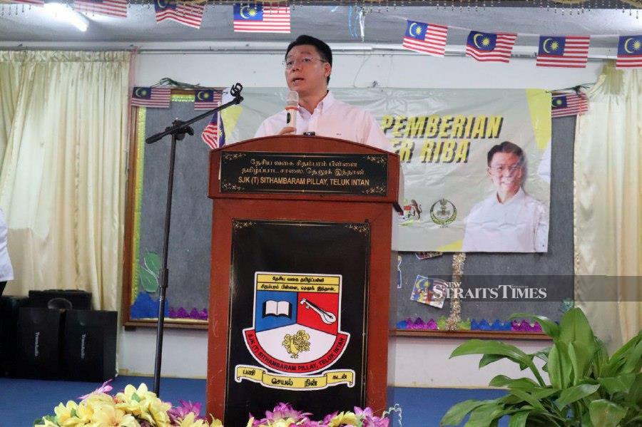 Its minister Nga Kor Ming said that he had instructed the ministry to allocate RM3.4 million to the Teluk Intan Municipal Council (MPTI) to clean the main drains and upgrade the drainage system, especially in the housing area. - NSTP/MUHAMAD LOKMAN KHAIRI