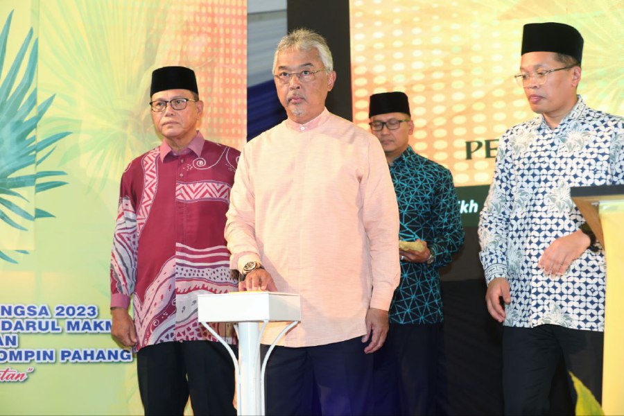 Nik Nazmi was speaking at the launching of the Pahang level International Day of Forests 2023 and the opening of the Rompin District Forest office here today by the Yang di-Pertuan Agong Al-Sultan Abdullah Ri’ayatuddin Al-Mustafa Billah Shah. - BERNAMA Pic