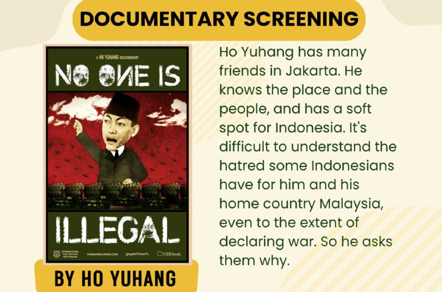 Ho Yuhang’s documentary, ‘No One Is Illegal’, sees the director looking into the reasons for the hatred some Indonesians have for Malaysia. – Pic from Gerakbudaya