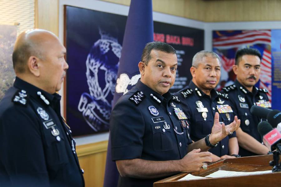 Deputy Inspector-General of Police Datuk Seri Ayob Khan Mydin Pitchay said the eight individuals consisted of three locals, including one former police officer and five foreigners.- NSTP/ASWADI ALIAS