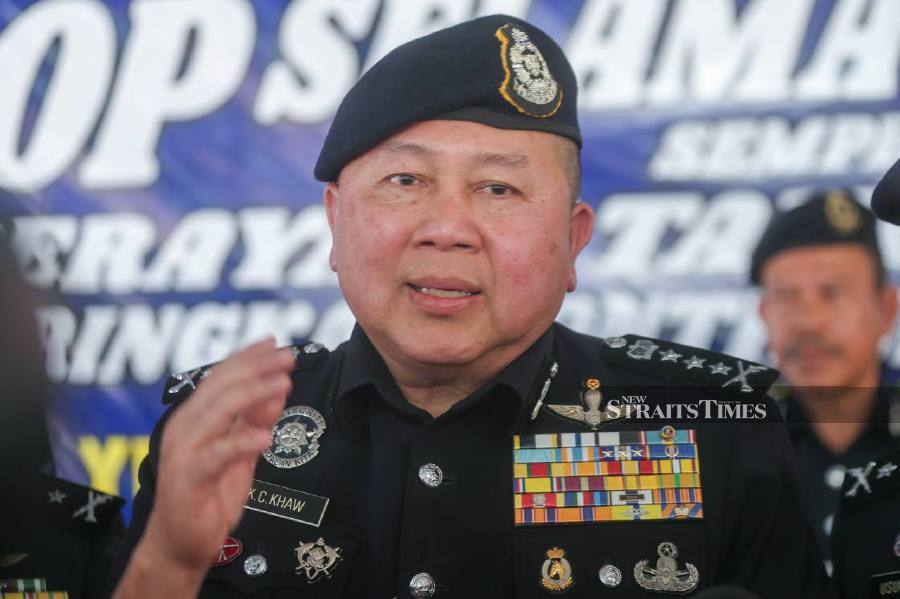 State police chief Datuk Khaw Kok Chin said any decision on any further action would depend on Bukit Aman’s suggestions.- NSTP/Danial Saad