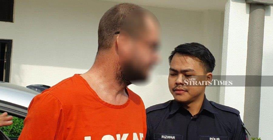 The accused, David Matthew Frahm, 46, would face an additional 12 months in prison if he failed to pay the fine. - NSTP/HAMZAH OSMAN