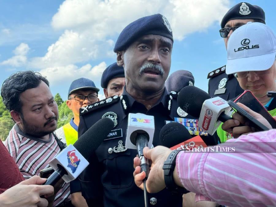 The Johor police have identified 48 accident hotspots and 31 blackspots in the state, especially during the upcoming Hari Raya Aidilfitri celebrations, said Johor police chief Commissioner M. Kumar. NST pic