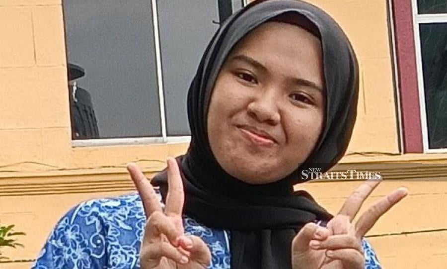Bentong police chief Superintendent Zaiham Mohd Kahar said Nur Aina Faqihah Shahrizan, 17, was found by members of the public at the Triang bus station at 2.30pm today. Pic courtesy of IPD Bentong