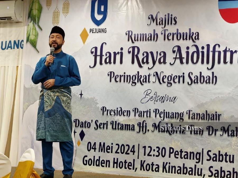 Pejuang president, Datuk Seri Mukhriz Mahathir, said that there had been unofficial discussions with a few “small” active political parties about cooperation. Pic by Olivia Miwil