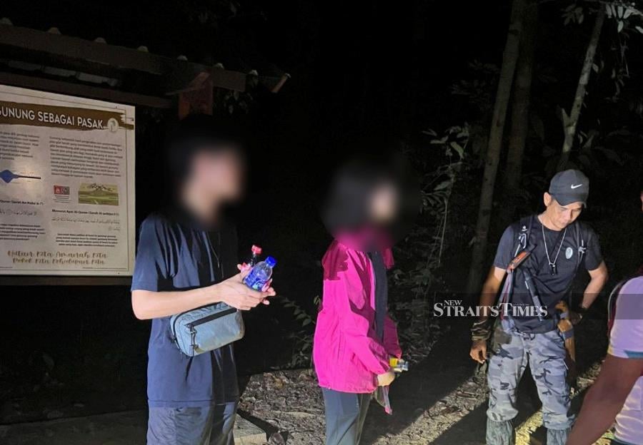 The hikers were found safe at Gunung Panti in Kota Tinggi. - Courtesy pic