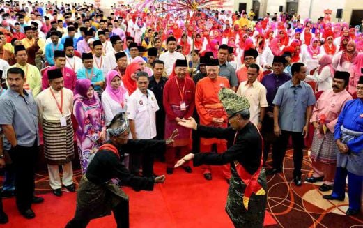 Umno president Datuk Seri Najib Razak at the 2015 Kedah Umno convention in Alor Setar. - Pix by Amran Hamid