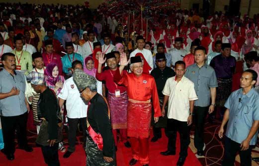 Umno president Datuk Seri Najib Razak at the 2015 Kedah Umno convention in Alor Setar. - Pix by Amran Hamid