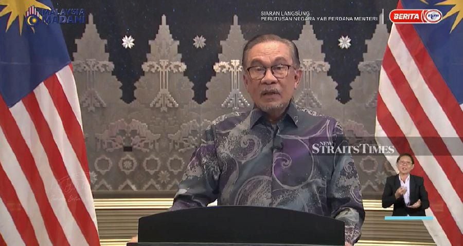 Prime Minister Datuk Seri Anwar Ibrahim.
