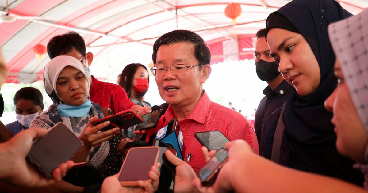 Penang CM: Next Occasion For State Elections Talk Is Before 2023 Budget ...