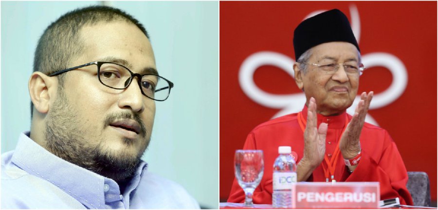 Kedah Umno Youth chief Datuk Shaiful Hazizy Zainol Abidin (left) said Tun Dr Mahathir Mohamad (right) continuously twisted facts with the intention of misleading the people with baseless and half-truth claims against the Barisan Nasional (BN) government.