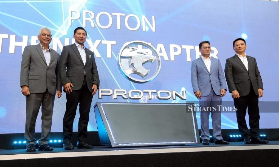 (File pix) The launching of Proton’s new logo at Proton Excellence Centre, Subang Jaya. Pix by NSTP/Saddam Yusoff