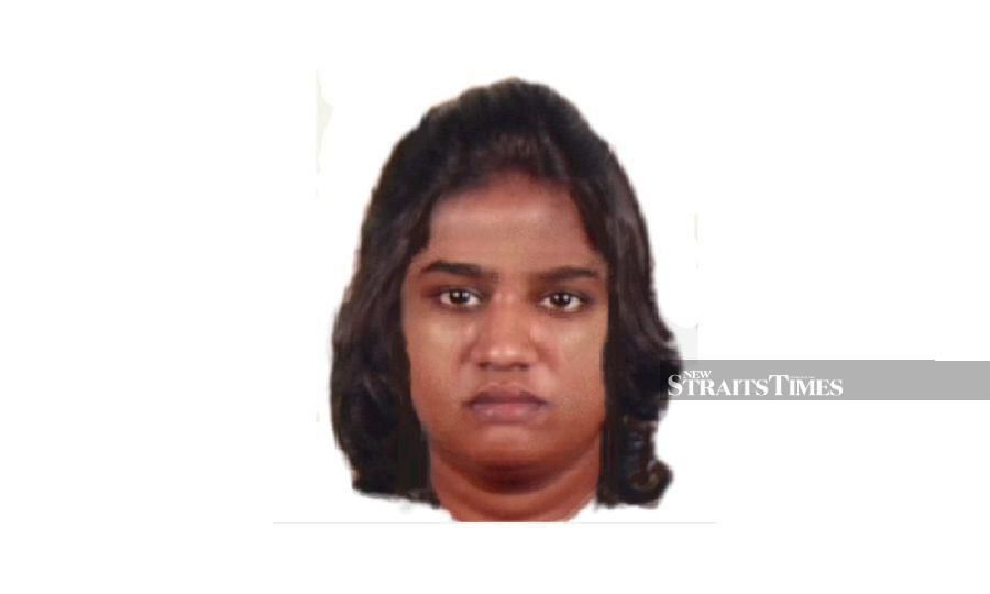 A photofit provided by police, shows a picture of an individual, believed to be the victim. 