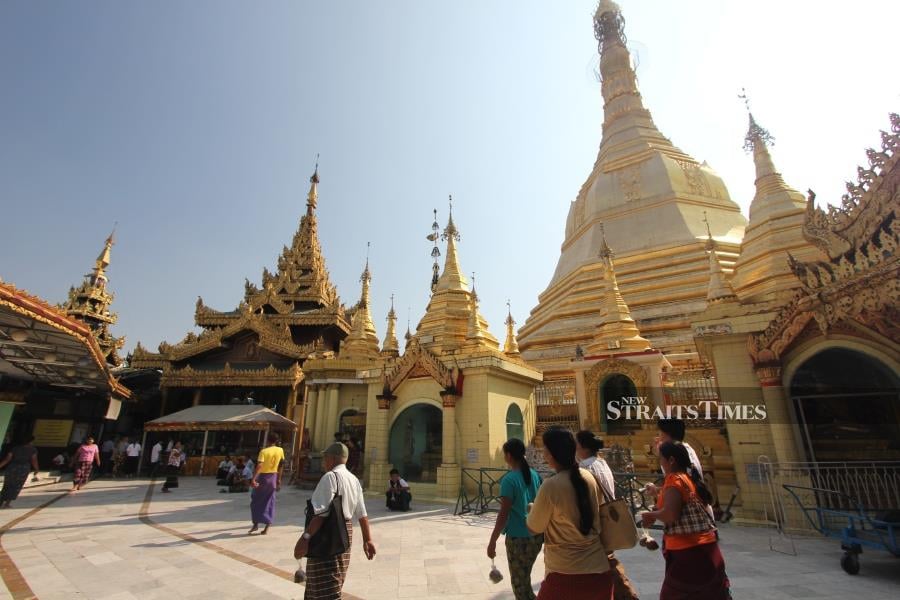  Sule Pagoda in the centre of Yangon is one of the oldest pagodas in Myanmar at more than 2,600 years old.