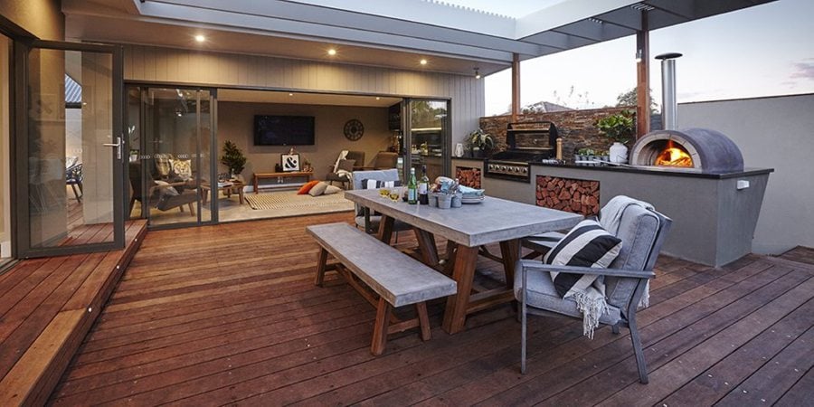 Create a deck that’s an extension of the living room.