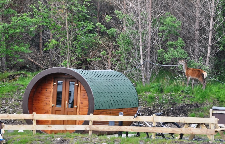 Charming micro-lodge or small log cabin at Glencoe Mountain Resort. Pix by Zaaba Johar