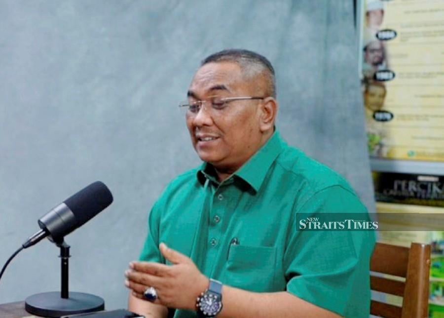 Caretaker Kedah Menteri Besar Datuk Seri Muhammad Sanusi Md Nor spekaing during a recent podcast with NSTP in Alor Star. - NSTP/Azrul Affani Sobry 