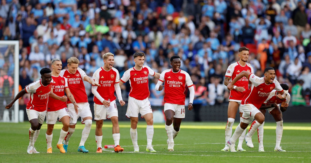 Arsenal beat Man City in penalty shootout to win Community Shield