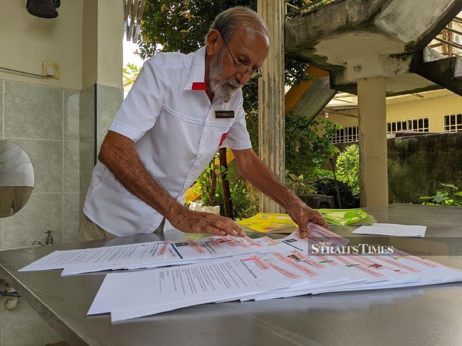 Ravinder, who is contesting the Bayan Baru parliament seat under the Parti Rakyat Malaysia (PRM) ticket, is said to be the oldest candidate in Penang. - NSTP/ZUHAINY ZULKIFFLI