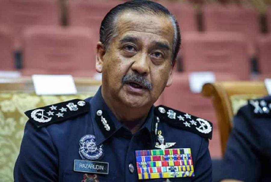 Inspector-General of Police Tan Sri Razarudin Husain. -- Filepic