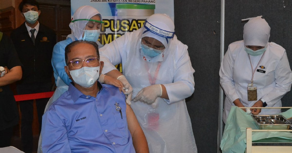 Pahang Launches System Facilitating Vaccination Registration For State Residents