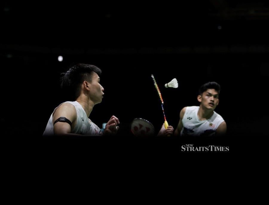  Choong Hon Jian- Haikal Nazri in action during the Malaysia Masters at the Axiata Arena, Bukit Jalil. - NSTP/ASWADI ALIAS