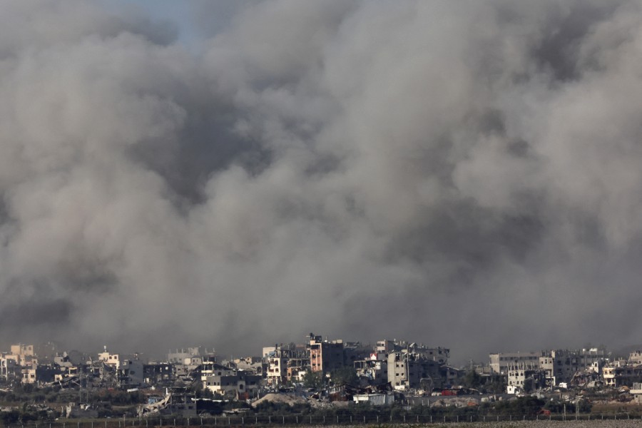 Smoke rises over Gaza, amid the ongoing conflict between Israel and Hamas. - REUTERS PIC