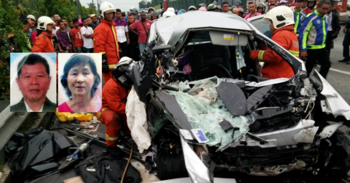 Husband, wife killed in four-vehicle crash near Seremban R 
