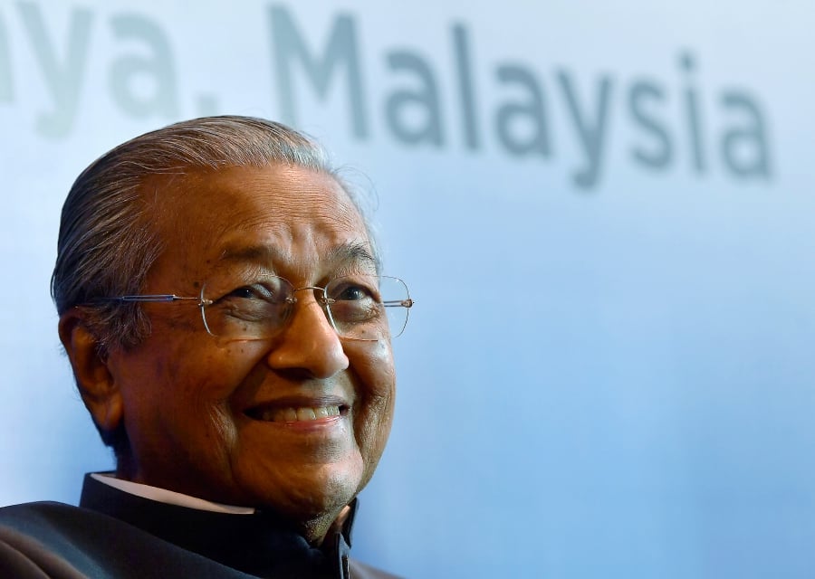 Prime Minister Tun Dr Mahathir Mohamad has been named one of the Forbes’ 50 World’s Greatest leaders today. - Pic by Bernama