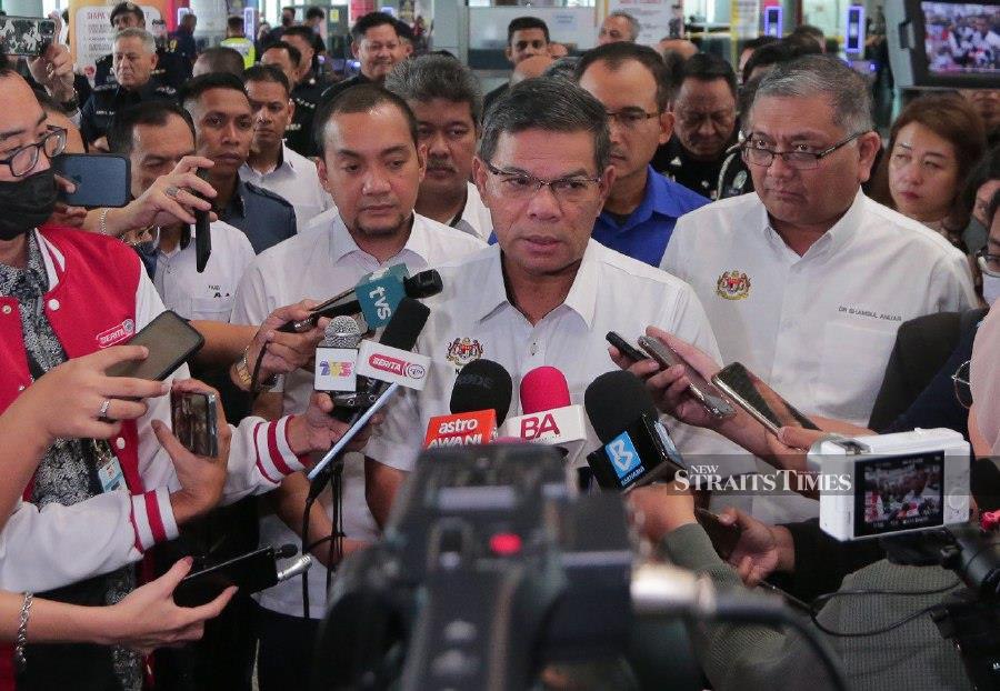 Home Minister Datuk Seri Saifuddin Nasution Ismail said his ministry was currently fine-tuning the establishment of a one-stop agency which has been studied since 2018. - NSTP/NUR AISYAH MAZALAN.