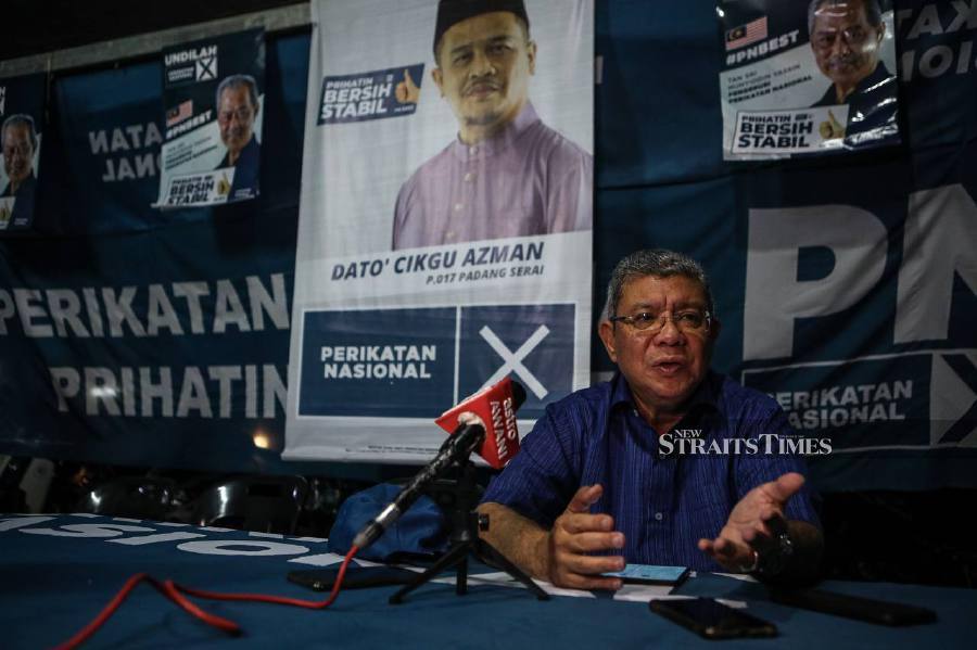 Ge15 Saifuddin Confident Of Pns Victory In Padang Serai New Straits Times Malaysia General 