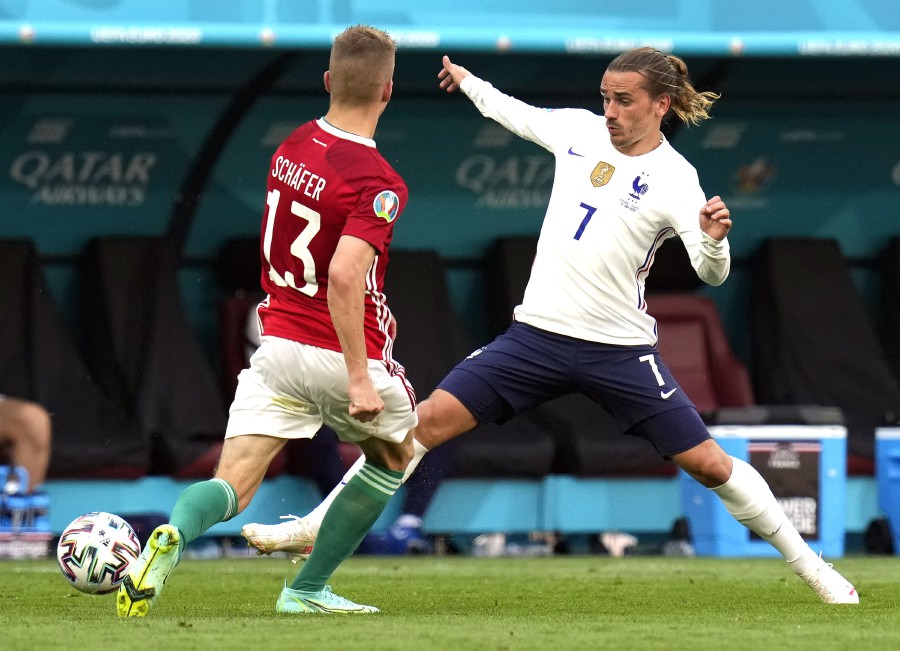 Antoine Griezmann rescues draw for France against Hungary