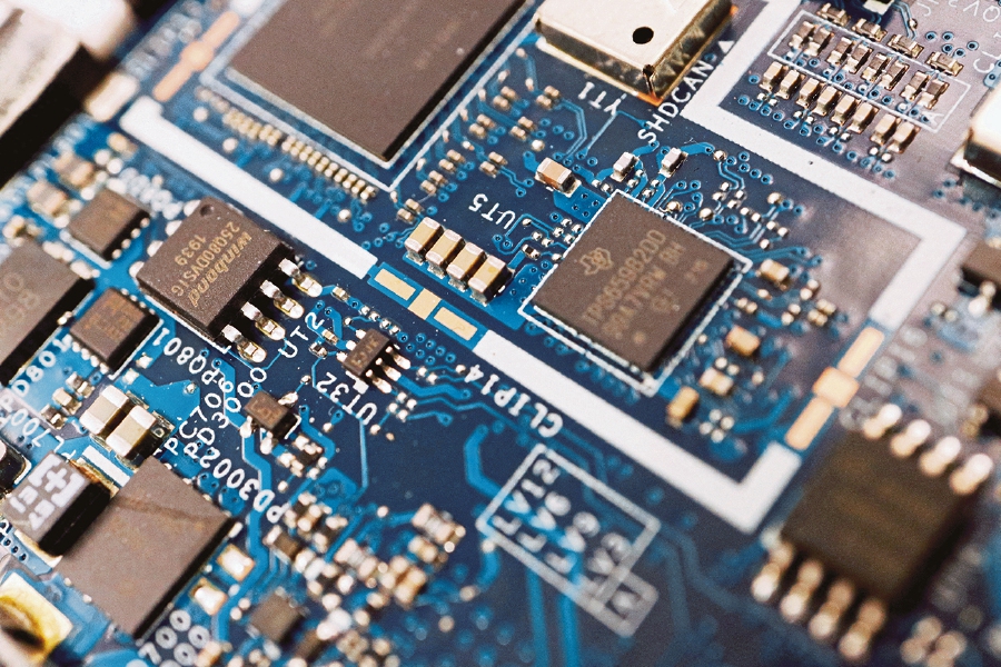 Semiconductor chips are seen on a circuit board of a computer. - REUTERS pic, for illustration purposes