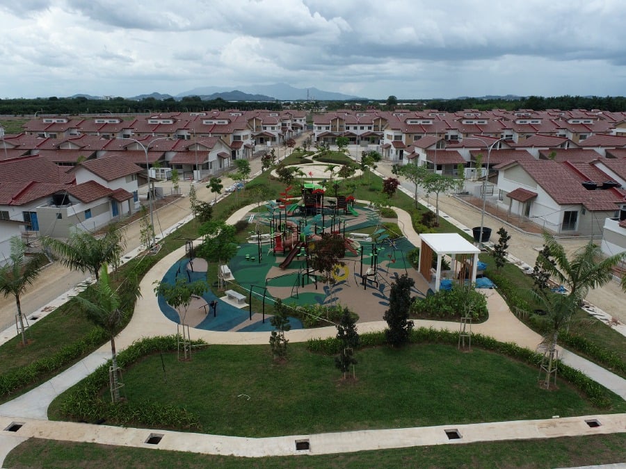 A completed housing project in Setia Fontaines. Image via Facebook (SP Setia)