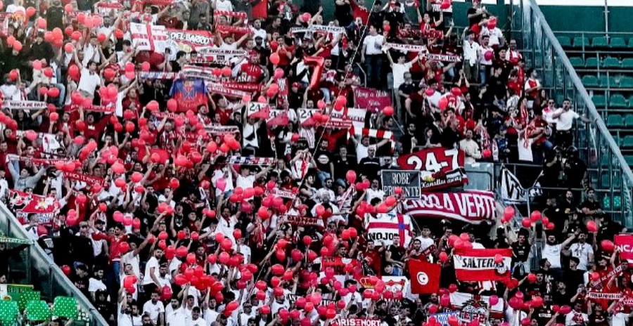 Sevilla fans cheer on their team during the match against Real Betis. - Pic credit Facebook sevillafc/