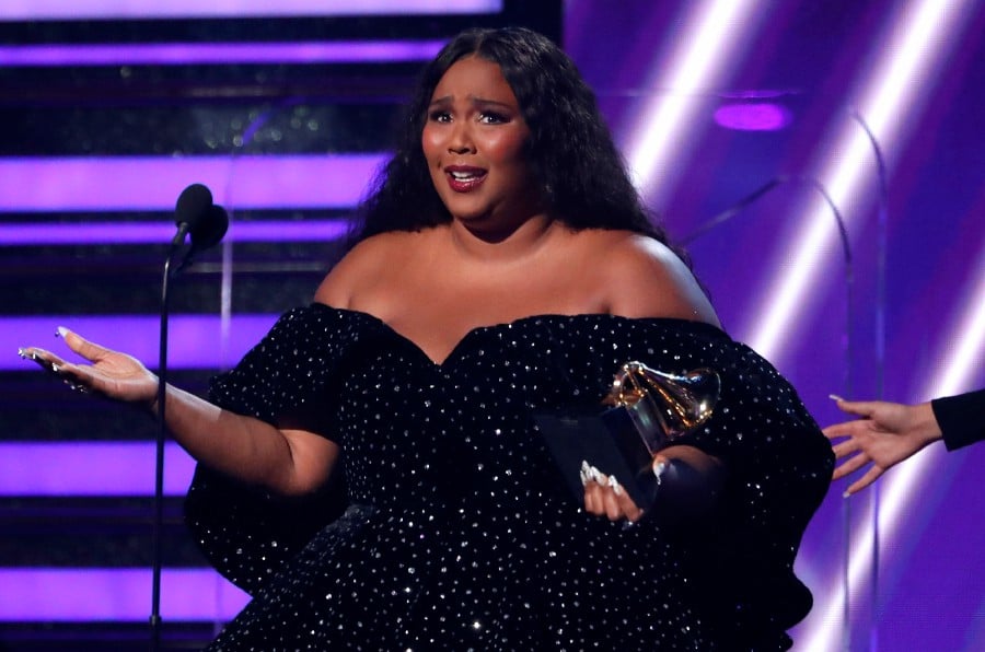 Lizzo takes 3 Grammys as show dedicated to Kobe Bryant | New Straits ...