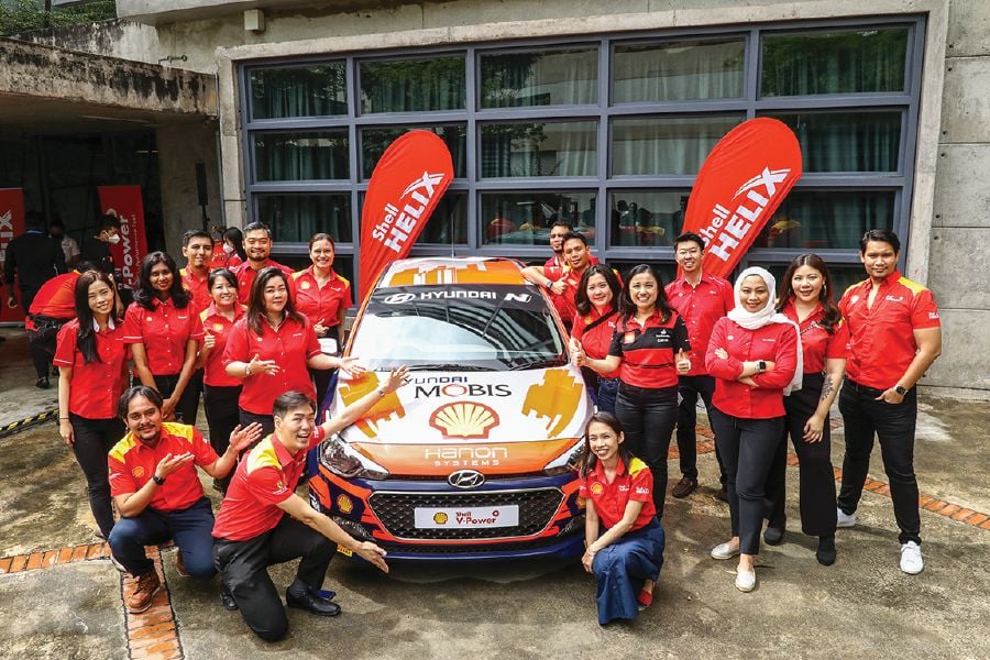 Shell Malaysia Team at the Shell Motorsports Collection launch event.