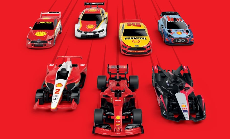 Each car comes with an electric engine and can be seamlessly controlled by the player’s smartphones through the Shell Racing free app that’s available on App Store and Google Play.