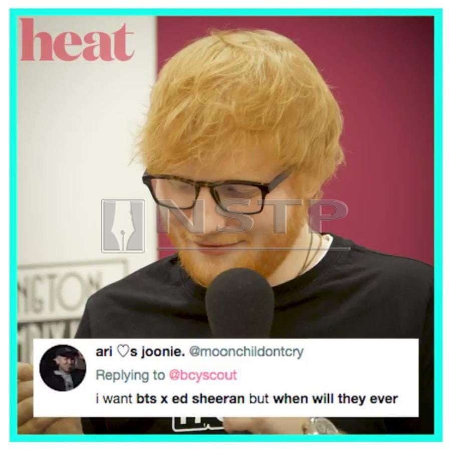 Bts ed sheeran Ed Sheeran