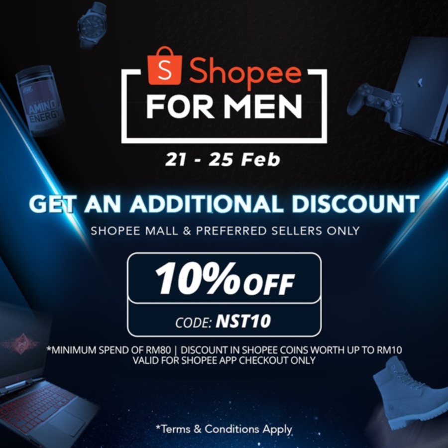 Big Reward For Cool Gentlemen At Shopee This February