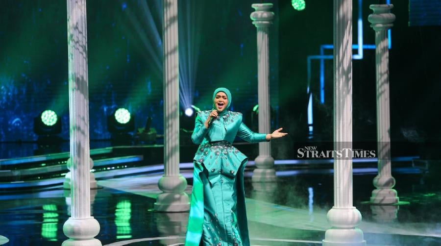 Datuk Seri Siti Nurhaliza Tarudin welcomes the idea of working with Indonesian singer Mahalini in the future. - NSTP file pic