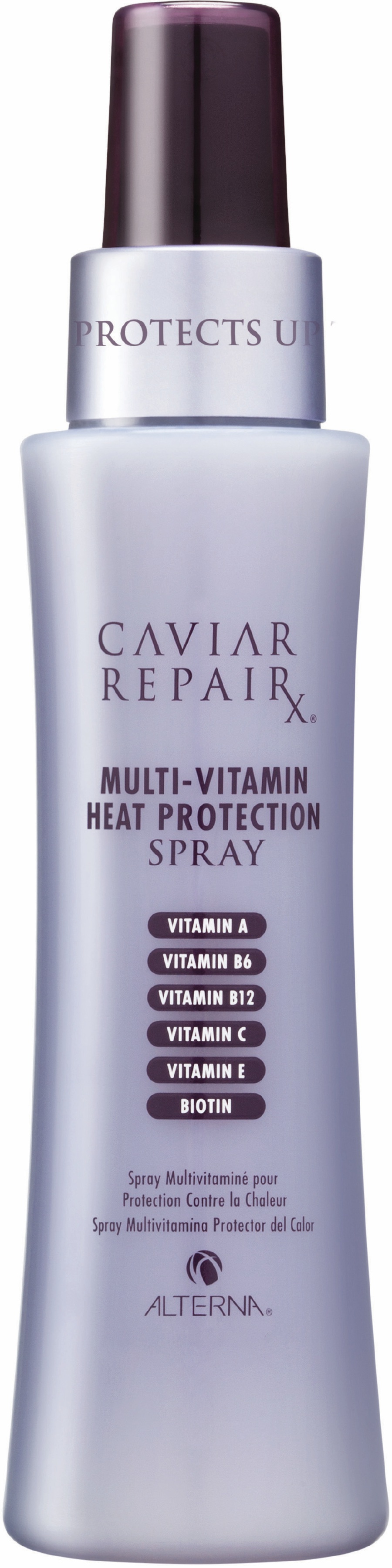 Heat Protection Sprya helps protect your hair from heat damage.
