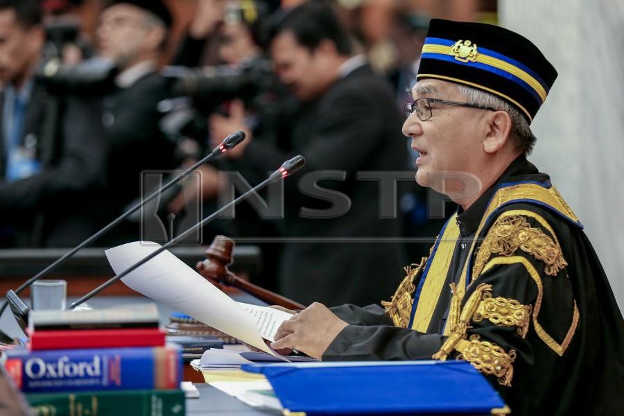 (File pix) "May we continue to move together with the commitment to restore the sanctity of the Parliament as a legislative body that is open, free, transparent and in touch with the people," said Speaker Datuk Mohamad Ariff Md Yusoff. NSTP/ Asyraf Hamzah
