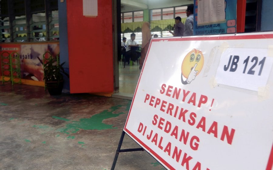 NUTP president Aminuddin Awang says the Sijil Pelajaran Malaysia (SPM) examination scheduled to start on Feb 22 should proceed as planned. - NSTP/File pic